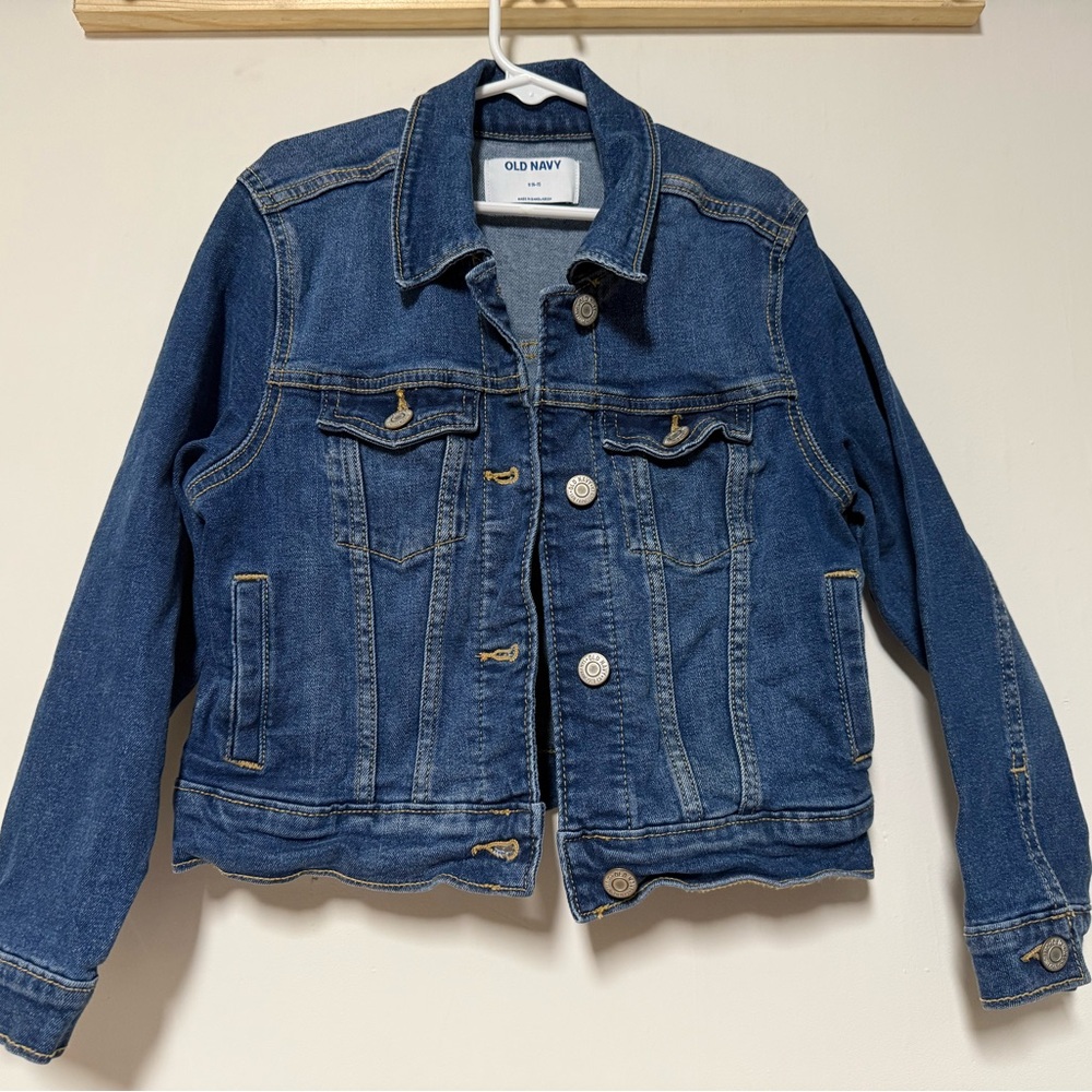 Old Navy Classic Blue Denim Jacket, girls size S (6-7)